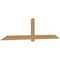 Ekena Millwork Eugene Smooth Timber Gable Bracket, Western Red Cedar, 108"W x 27"H x 1 1/2"D x 5 1/2"F, 6/12 Pitch GBW108X27X0206EUG00SWR - alternate 2